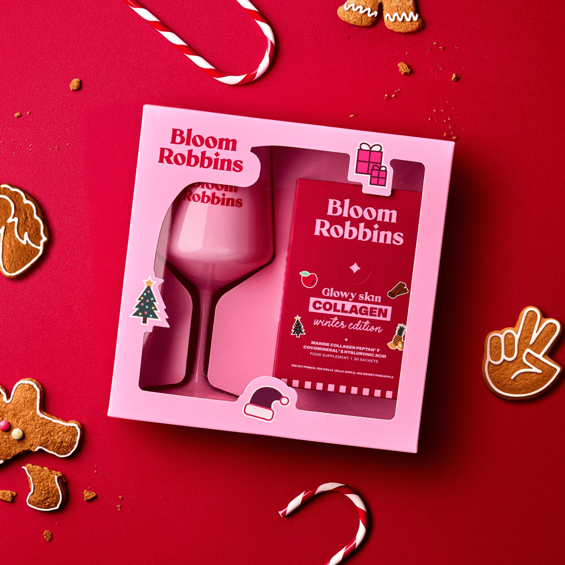 VIANOČNÝ GLOWY SKIN KOLAGÉN S POHÁROM