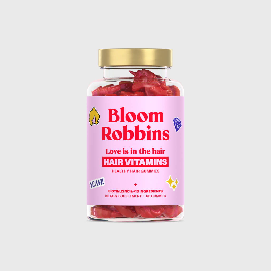 Vitamíny na vlasy s biotínom - gumíky